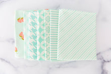 Load image into Gallery viewer, Bonnie and Camille for Moda- OOP Aqua FQ Bundle 7 FQ included