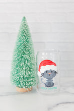Load image into Gallery viewer, Meowy Christmas Can Shaped Glass