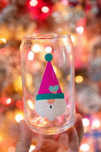 Load image into Gallery viewer, Surprised Gnome Can Shaped Glass