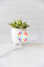 Load image into Gallery viewer, Rainbow Double Wedding Ring Quilt Block Vinyl Sticker