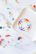 Load image into Gallery viewer, Rainbow Double Wedding Ring Quilt Block Vinyl Sticker