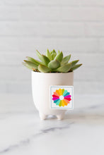 Load image into Gallery viewer, Rainbow Dresden Quilt Block Sticker
