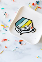 Load image into Gallery viewer, Retro Quilter Vinyl Sticker
