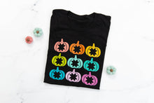 Load image into Gallery viewer, Quilted Rainbow Pumpkin T-Shirt