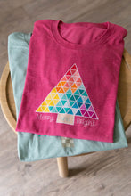Load image into Gallery viewer, Triangle Quilted Tree T-Shirt
