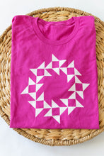Load image into Gallery viewer, Friendship Star Quilt Block T-Shirt