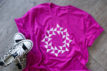 Load image into Gallery viewer, Friendship Star Quilt Block T-Shirt