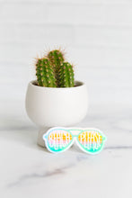 Load image into Gallery viewer, Beach Please Holographic Vinyl Sticker