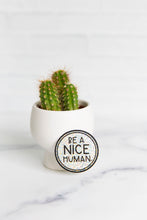 Load image into Gallery viewer, Be a Nice Human Glitter Vinyl Sticker