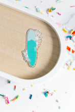 Load image into Gallery viewer, Floral Surfboard Glitter Vinyl Sticker
