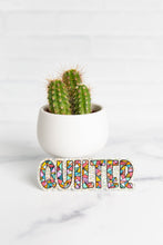 Load image into Gallery viewer, Geometric Quilter Vinyl Sticker