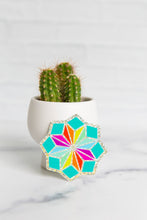 Load image into Gallery viewer, Neon Glitter Star Vinyl Sticker