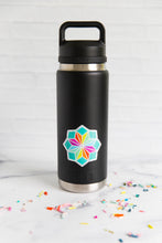 Load image into Gallery viewer, Neon Glitter Star Vinyl Sticker