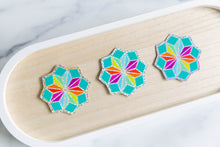 Load image into Gallery viewer, Neon Glitter Star Vinyl Sticker