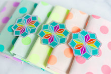 Load image into Gallery viewer, Neon Glitter Star Vinyl Sticker