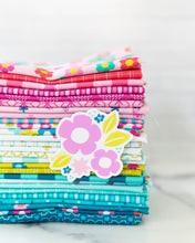 Load image into Gallery viewer, Playground Bloom Sticker – Colorful Floral + Sawtooth Star Design | Quilting-Inspired Vinyl Sticker