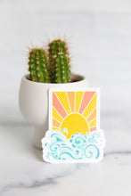 Load image into Gallery viewer, Sunshine and Waves Vinyl Sticker