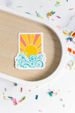 Load image into Gallery viewer, Sunshine and Waves Vinyl Sticker