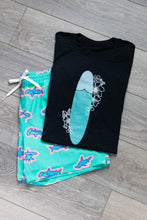 Load image into Gallery viewer, Floral Surfboard T Shirt