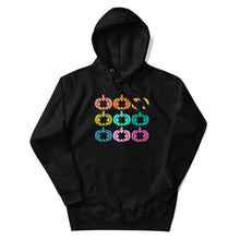 Load image into Gallery viewer, Quilted Rainbow Pumpkin Hoodie