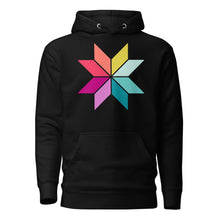 Load image into Gallery viewer, Rainbow Sawtooth Star Hoodie