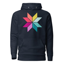 Load image into Gallery viewer, Rainbow Sawtooth Star Hoodie