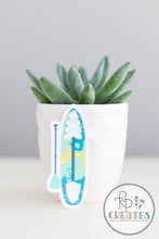 Load image into Gallery viewer, Teal SUP Vinyl Sticker