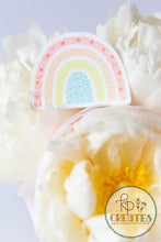 Load image into Gallery viewer, Floral Rainbow Vinyl Sticker