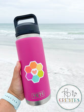 Load image into Gallery viewer, Rainbow Hexie Love Vinyl Sticker