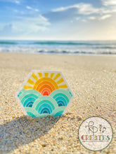Load image into Gallery viewer, Sunshine Hexie Vinyl Sticker