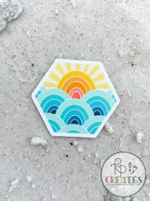 Load image into Gallery viewer, Sunshine Hexie Vinyl Sticker