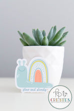 Load image into Gallery viewer, Slow and Steady Vinyl Sticker