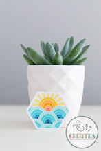Load image into Gallery viewer, Sunshine Hexie Vinyl Sticker