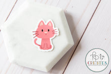 Load image into Gallery viewer, Pink Cat Vinyl Sticker