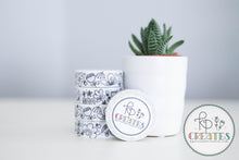 Load image into Gallery viewer, Black and White Floral Washi Tape
