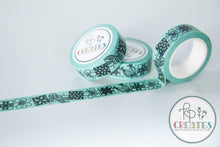 Load image into Gallery viewer, Floral Quilt Block Washi Tape
