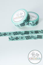 Load image into Gallery viewer, Floral Quilt Block Washi Tape