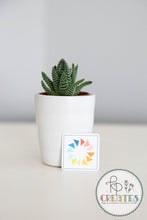 Load image into Gallery viewer, Rainbow Flying Geese Quilt Block Vinyl Sticker