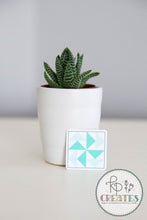 Load image into Gallery viewer, Dutchman's Puzzle Quilt Block Vinyl Sticker