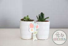 Load image into Gallery viewer, Clear Modern Floral Vinyl Sticker