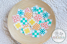 Load image into Gallery viewer, Ninepatch Quilt Block Vinyl Sticker