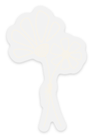 Load image into Gallery viewer, White Floral Clear Vinyl Sticker