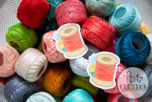 Load image into Gallery viewer, Floral Thread Vinyl Sticker