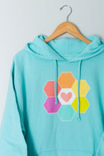 Load image into Gallery viewer, Rainbow Hexie Love Hoodie