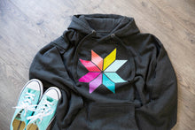 Load image into Gallery viewer, Rainbow Sawtooth Star Hoodie