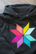 Load image into Gallery viewer, Rainbow Sawtooth Star Hoodie