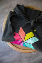 Load image into Gallery viewer, Rainbow Sawtooth Star Hoodie