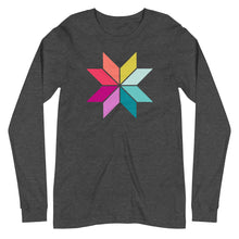 Load image into Gallery viewer, Rainbow Sawtooth Star Long Sleeve Tee