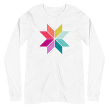 Load image into Gallery viewer, Rainbow Sawtooth Star Long Sleeve Tee