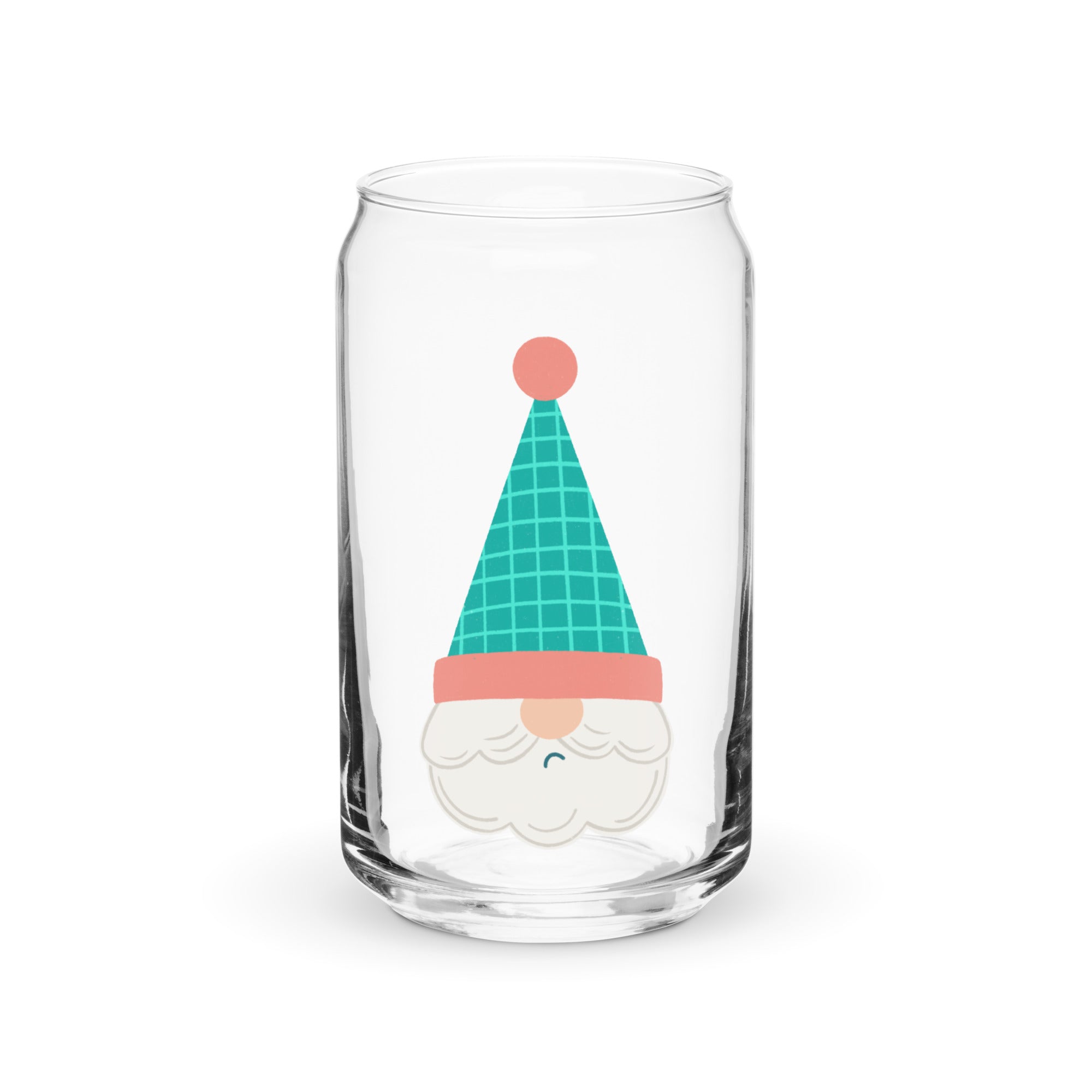 Grumpy Gnome Can Shaped Glass  KPerreaultCreates